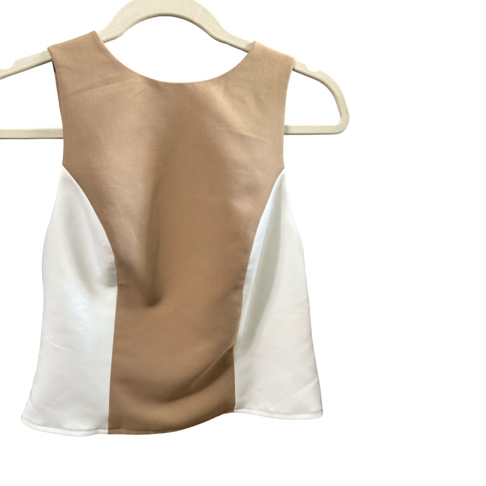 NWOT Anthropologie Back Zip Sleeveless Top - Picture 2 of 6